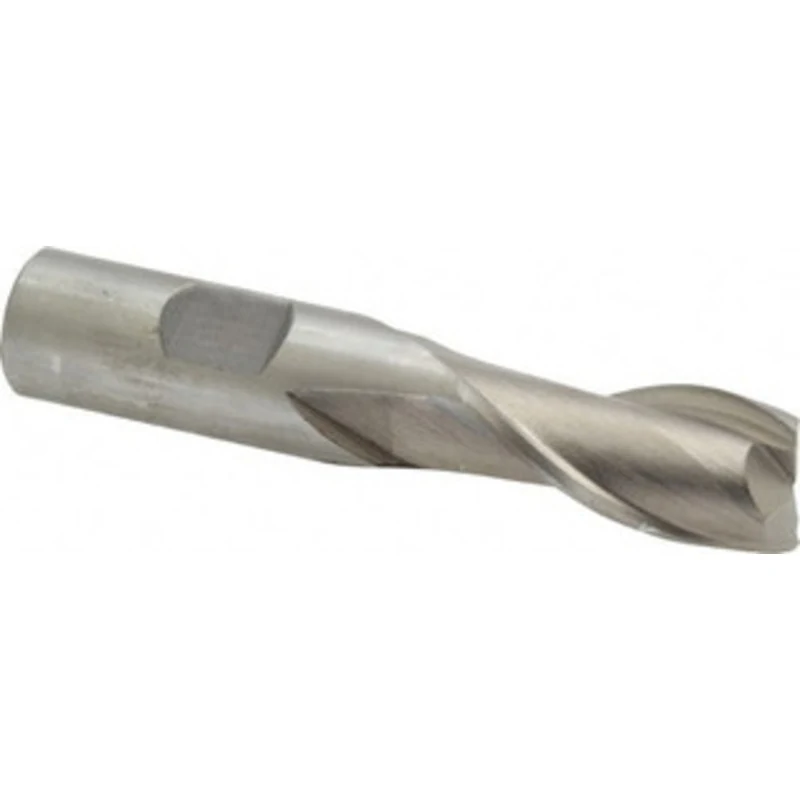 Value Collection 16mm, 1-5/16 LOC, 5/8 Shank Diam, 3-5/16 OAL, 2 Flute, Cobalt Square End Mill Single End, Uncoated, ...